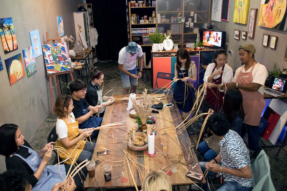 Artist's weaving workshop