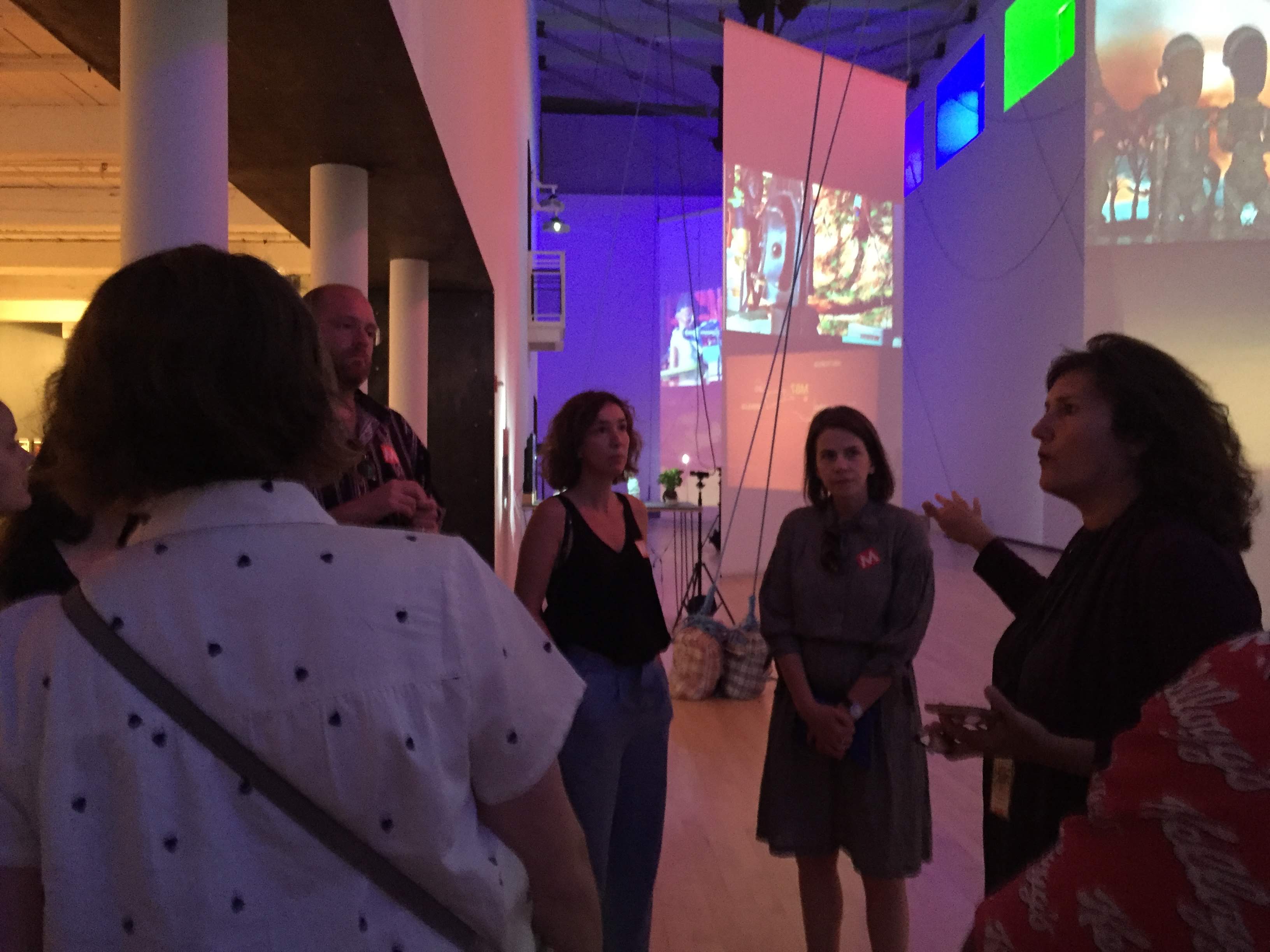 Visiting art organizations in New York State: The curator of MASS MoCA introduced the current exhibition and development of the institution.