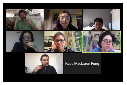 Online Meeting discussion with guest curators in March and April.