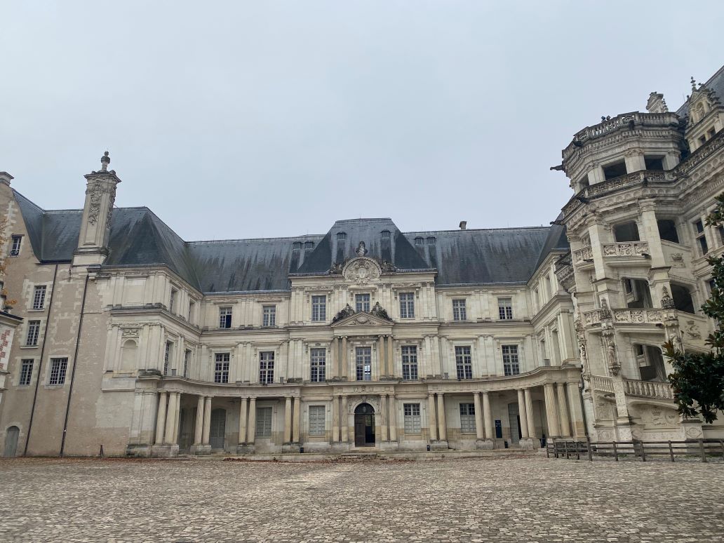 A royal castle in Blois.