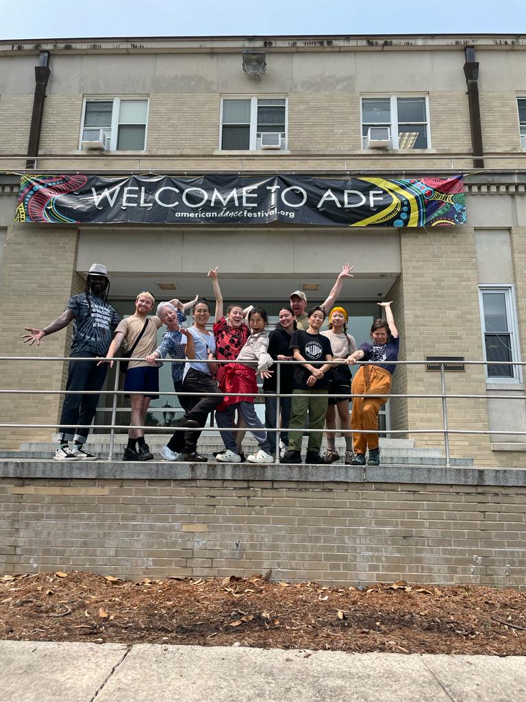 A photo with the ADF director and fellow resident artists.