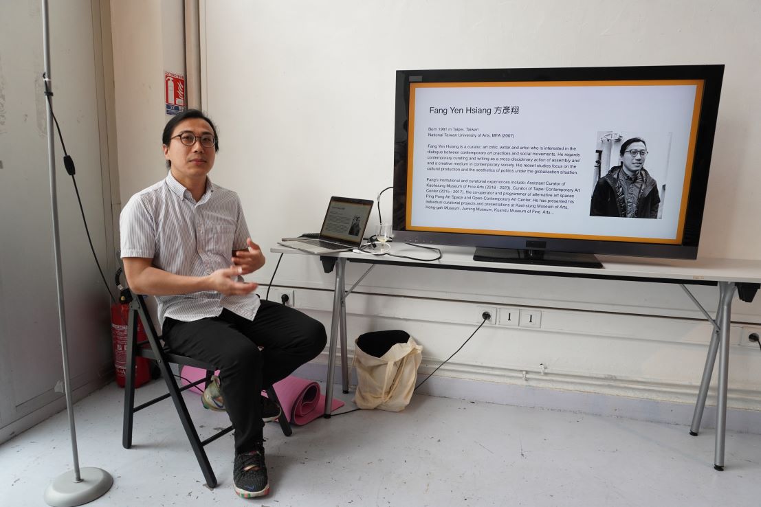 Fang Yen Hsiang’s presentation at Cité Internationale des Arts 5.