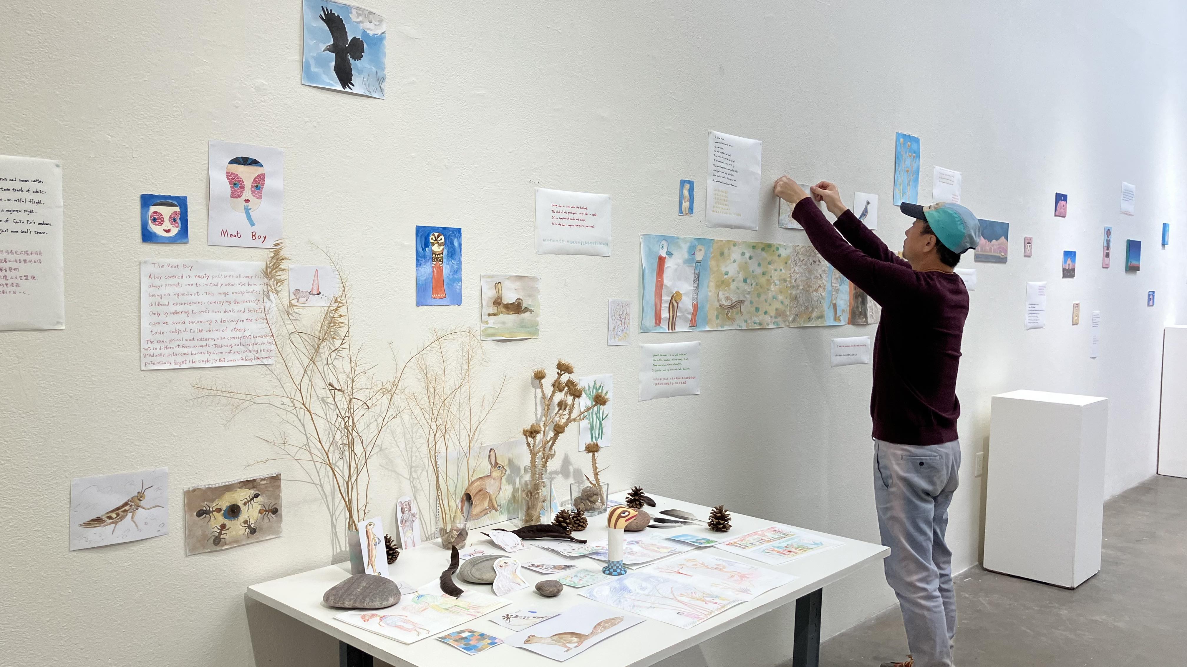 佈展