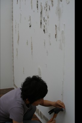 王紫芸布展中