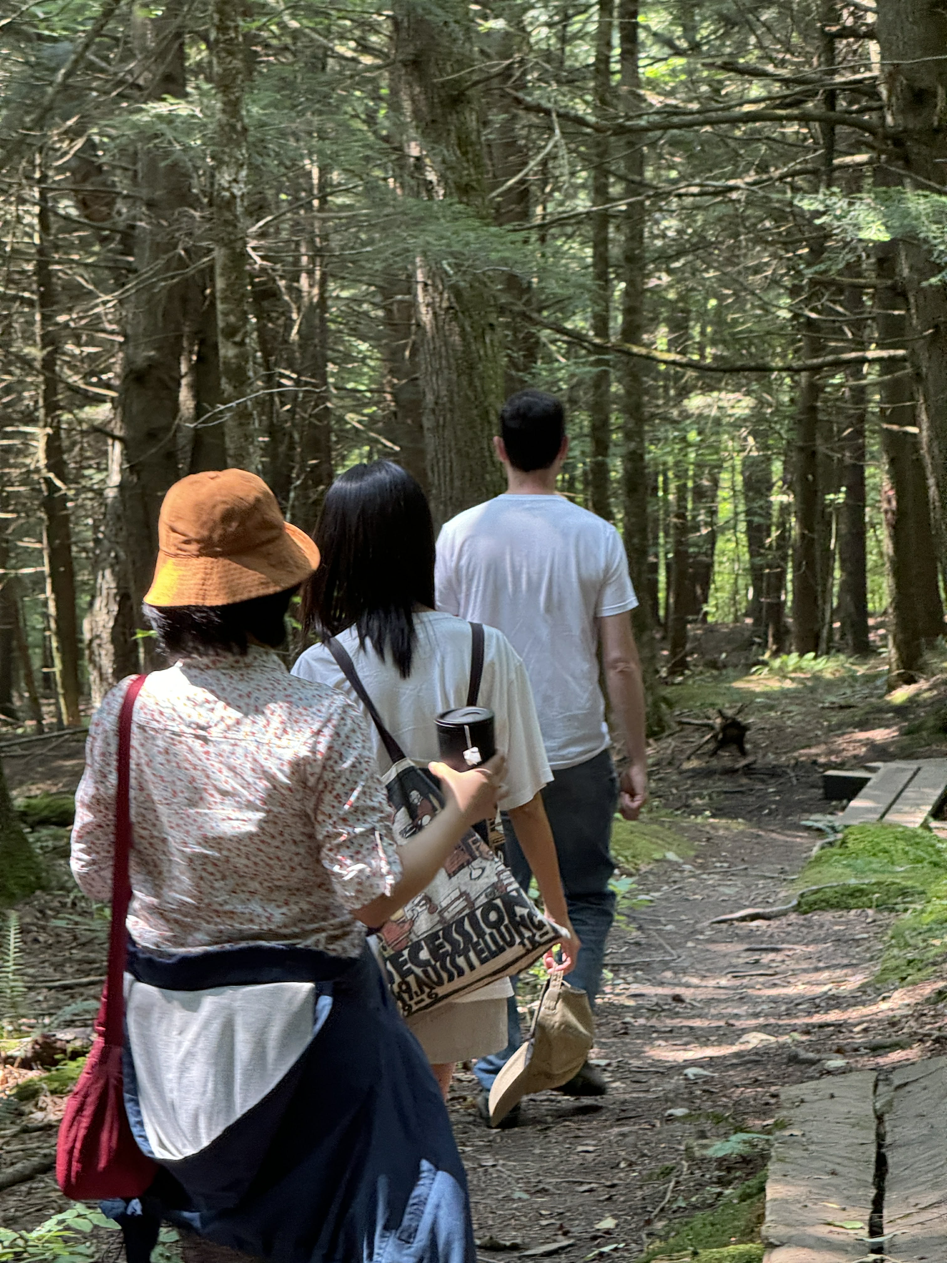 多次與其他駐村作家／藝術家前往山林健行