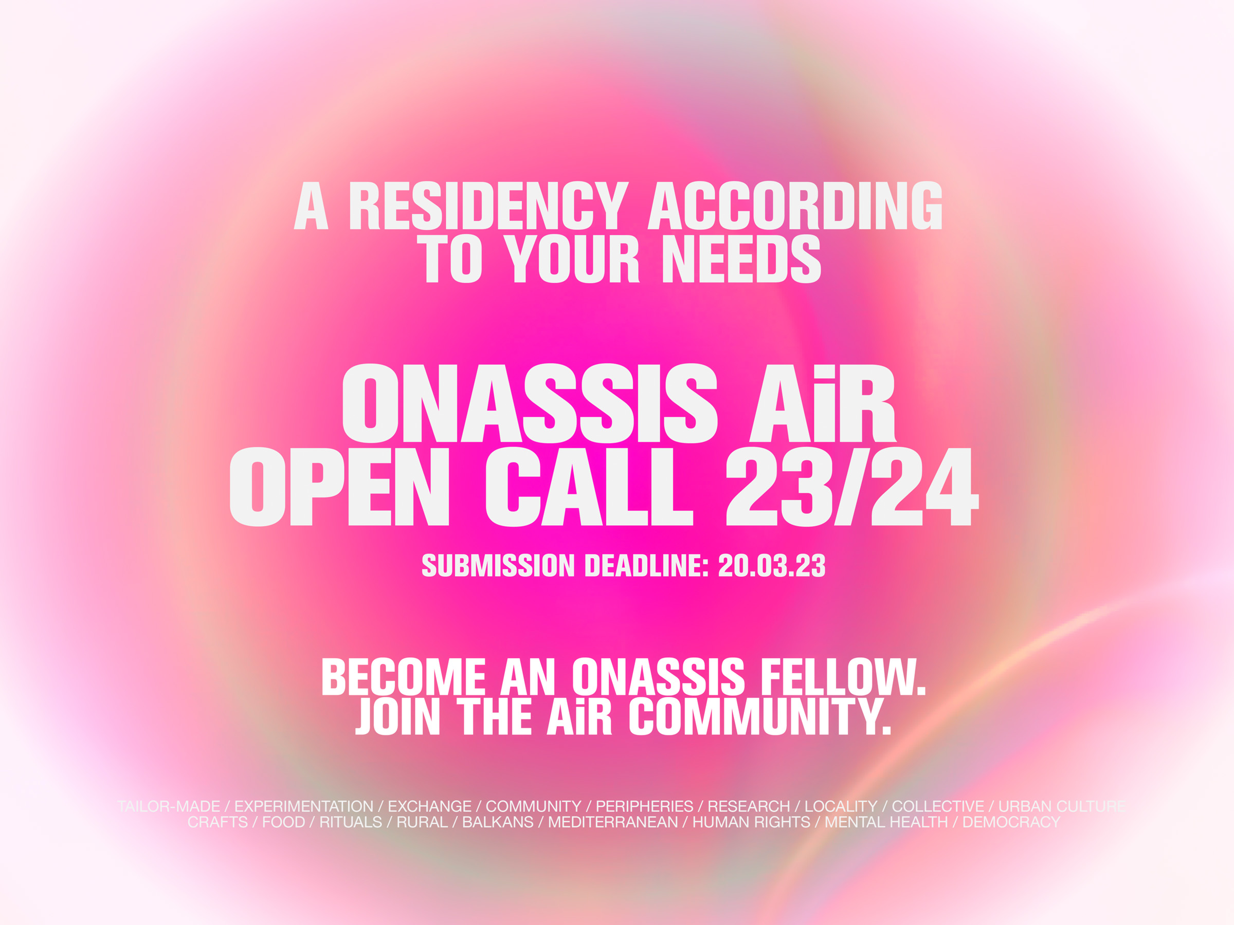 Onassis AiR Open Call 2023/24